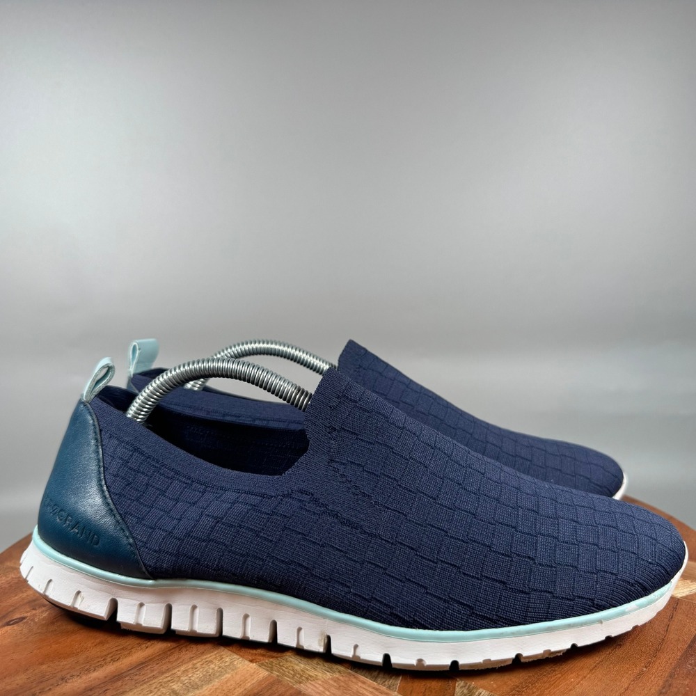 Cole Haan Zerogrand Stitchlite Slip On Navy Blue W17016 Womens Sneakers 8.5